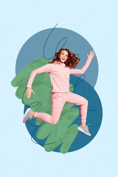 艺术图像，垂直照片拼贴，快乐女孩在周末庆祝氛围的派对、迪斯科、俱乐部假日舞蹈。图片下载