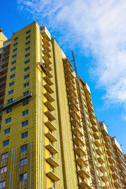 俄罗斯莫斯科 - 2025年6月16日：现代公寓楼的建设，竖版照片。图片下载