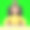 公司会议中亚洲女性安吉拉的3D插图。绿幕模型。3D渲染在绿幕上，用于视频素材和抠图。图片下载