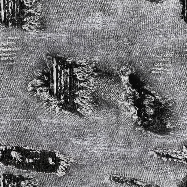 无缝的4K照片纹理，呈现磨损和撕裂的灰色牛仔布。图片下载