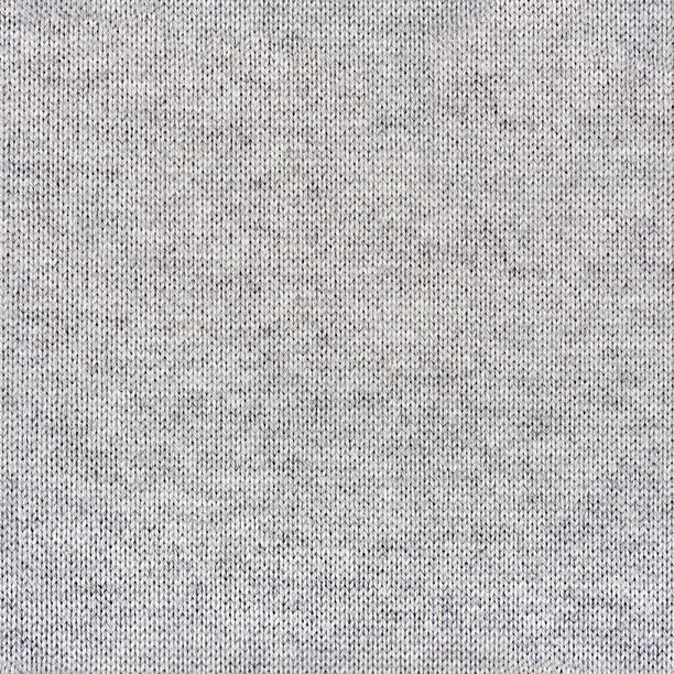 无缝的4K照片纹理，浅灰色羊毛针织毛衣材料。图片下载