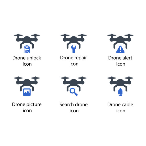 解锁、修理、警报、图片、搜索、电缆、无人机图标图片下载