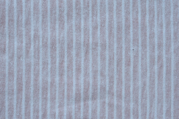 粉白条纹有机棉针织面料的俯视照片图片下载