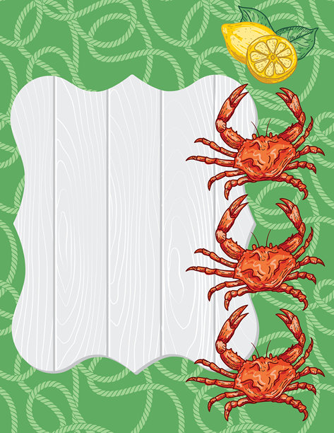 蟹煮邀请模板图片下载