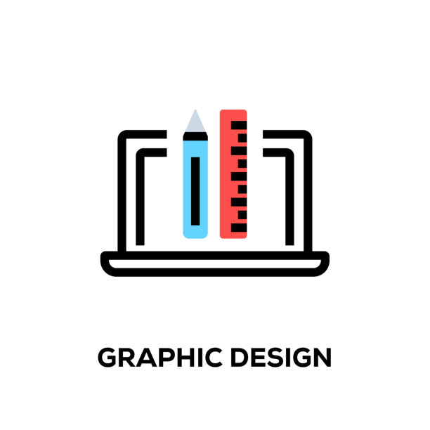 平面线条设计风格现代矢量图形设计图标图片下载