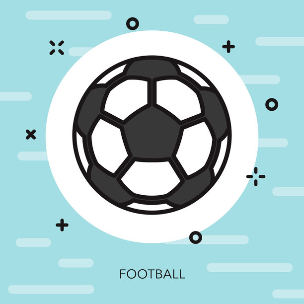 足球葡萄牙细线图标图片下载