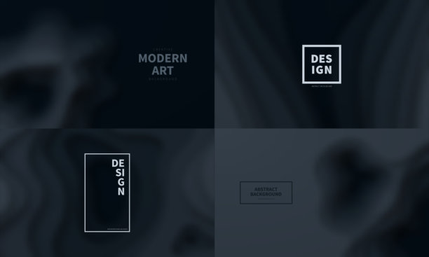 模糊背景与黑色波浪形状-抽象时尚的设计图片下载