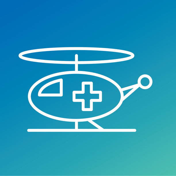 医疗线图标-直升机图片下载