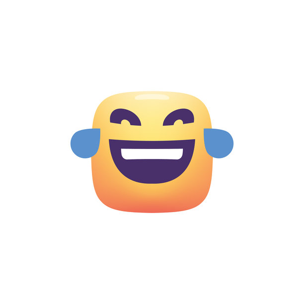 表情可爱的小脸颜色渐变图片下载