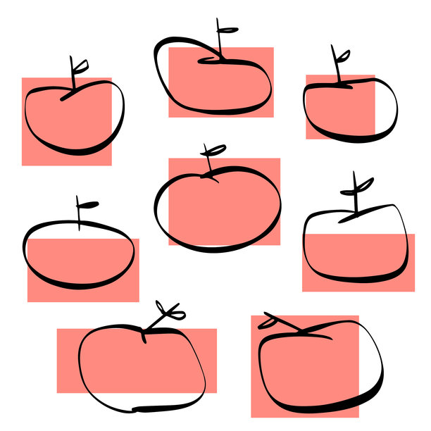 苹果的铅笔素描图片下载