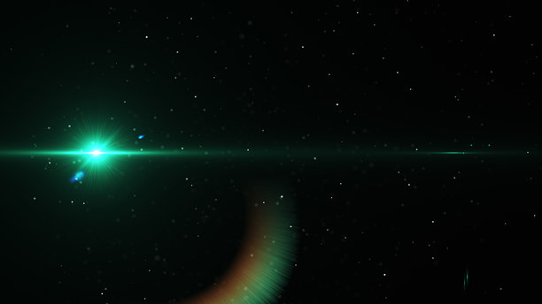 黑色背景下的光学光晕过渡叠加。快速明亮光线的动画。光晕电影过渡集。4K照片图片下载