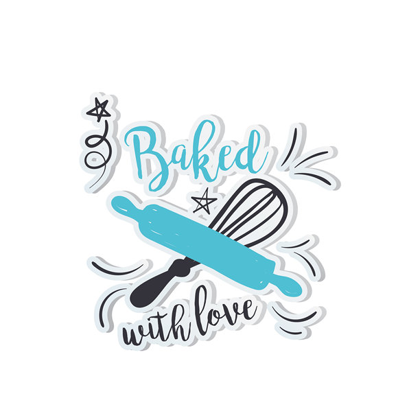 可爱烹饪标签贴纸图片下载