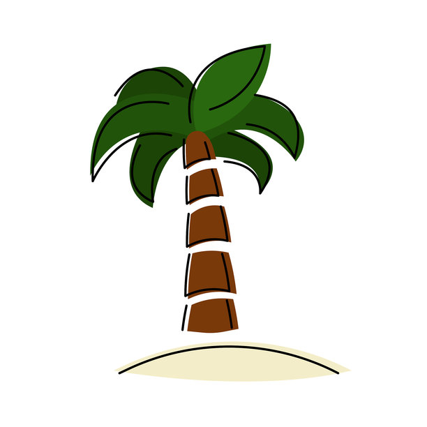 彩色的棕榈树图片图片下载