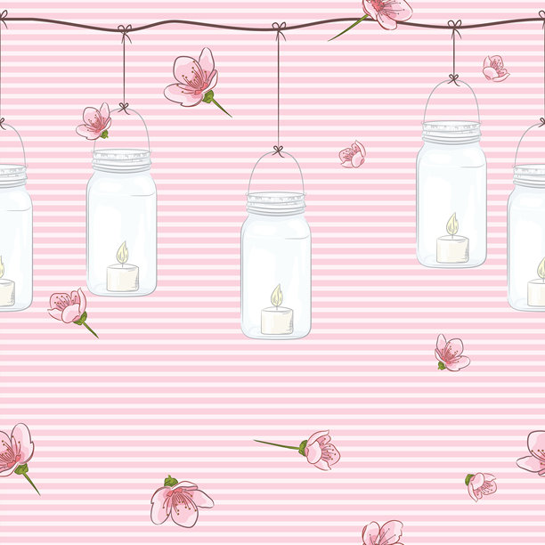 樱花枝无缝图案图片下载