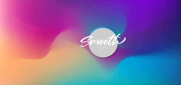 摘要液体梯度圆形形状与霓虹灯飞溅图片下载