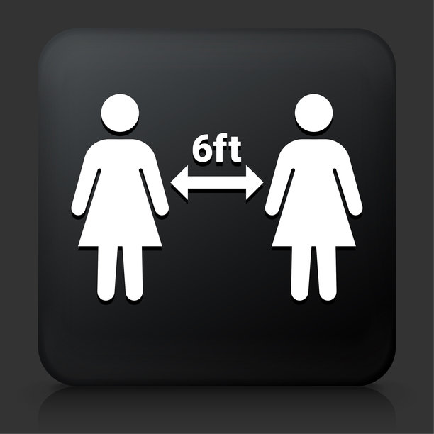 社交距离两人图标图片下载