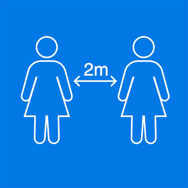 社交距离两人图标图片下载