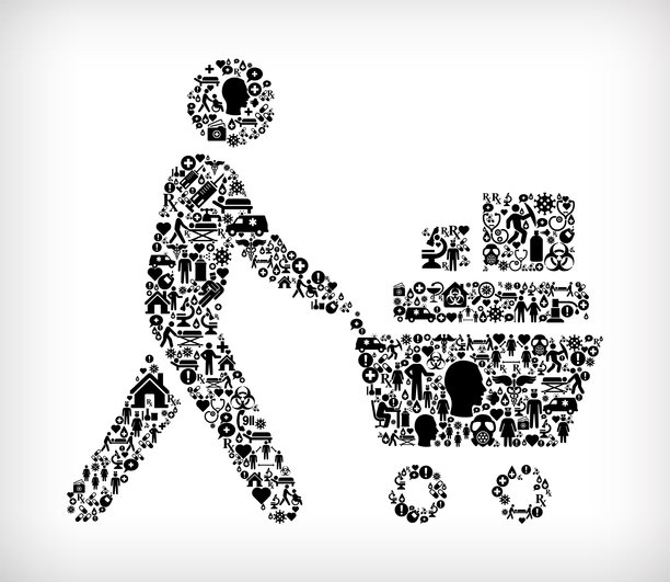 流感冠状病毒图标模式图片下载