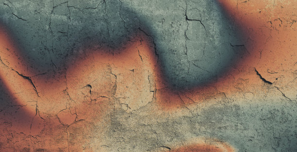 美丽的柔和渐变背景，带有噪点。抽象的粉彩模糊柔和颗粒渐变横幅背景。墙面裂纹的纹理，带有磨损效果。怀旧，复古，老照片。图片下载