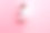 全身照片，快乐的女孩在粉色背景上做瑜伽姿势，展示V字手势。图片下载