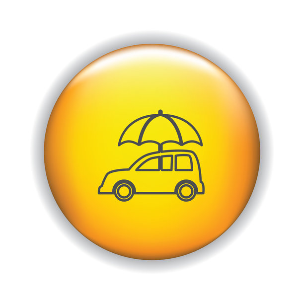 细线图标上闪亮的按钮-汽车保险图片下载