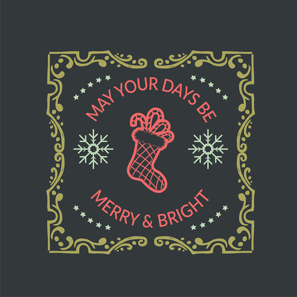 圣诞节日装饰元素图片下载