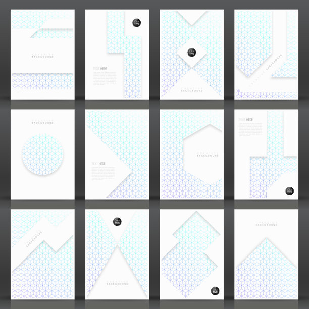 宣传册模板布局，封面设计，商业年度报告，传单，杂志图片下载