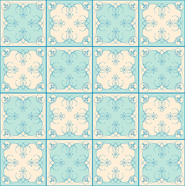 无缝蓝瓦图案图片下载