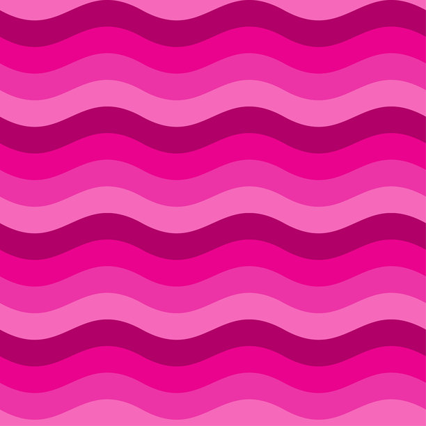 无缝背景图案-波-红粉色壁纸-矢量插图图片下载