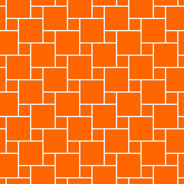 抽象无缝背景图案-橙色壁纸-矢量插图图片下载