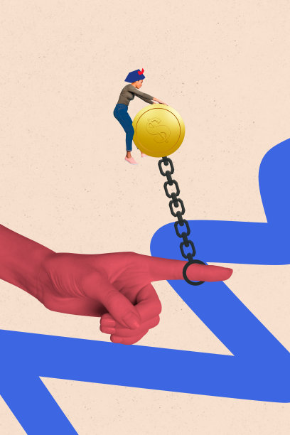 3D照片拼贴模板艺术作品，手势草图，年轻女性手指握住金属链和硬币，飞翔的货币，现金，财富，金融，贸易图片下载