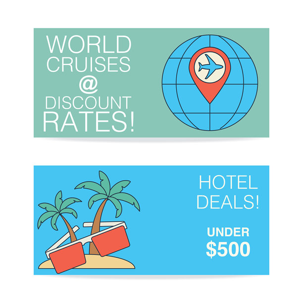 旅行图标横幅图片下载