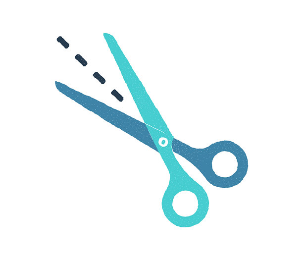 头发设计平面涂鸦图标设计图片下载