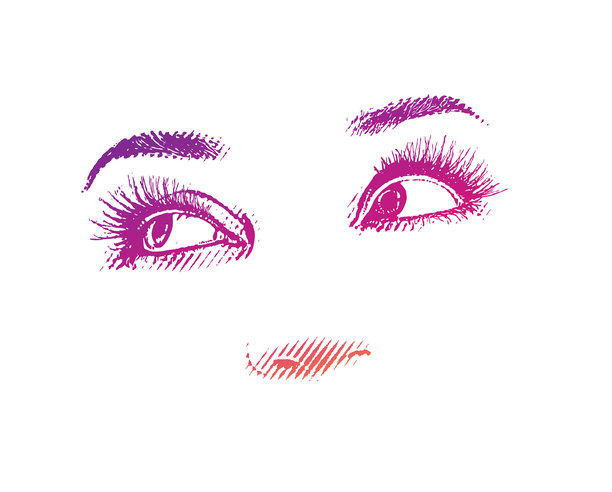 高键雕刻的女人的眼睛图片下载