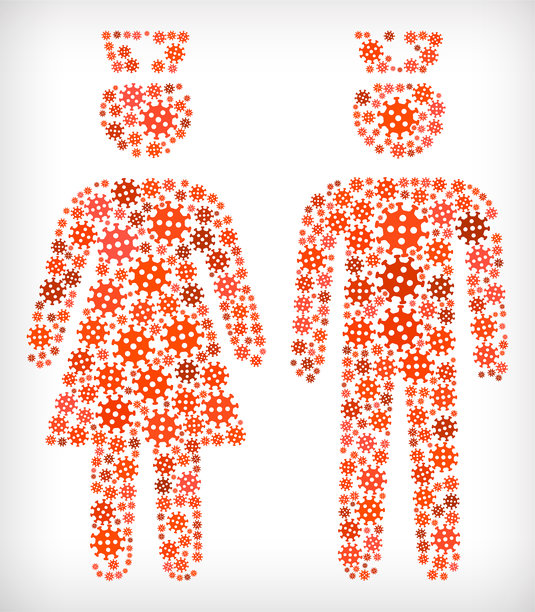 流感冠状病毒图标模式图片下载