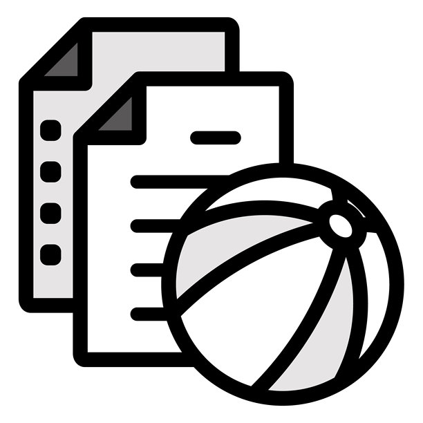 运动文档文件插图图标素材集图片下载