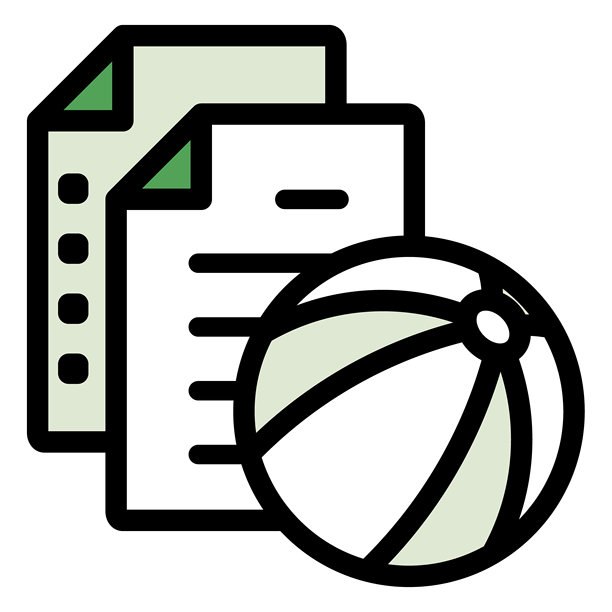 运动文档文件插图图标素材集图片下载