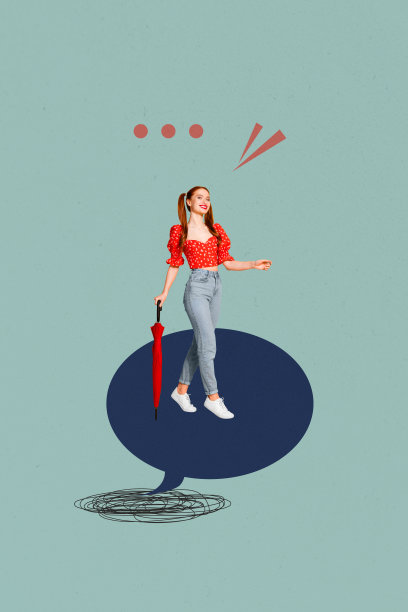 垂直图像海报，快乐的女孩和男孩的照片拼贴，交流图标，短语，通信，演讲，喋喋不休的对话图片下载