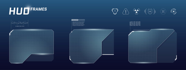 赛博朋克仪表盘，带有白色和蓝色的HUD面板、UI按钮和下方信息条。未来科技布局，适用于在线游戏屏幕、玩家信息或科幻虚拟直播叠加。图片下载