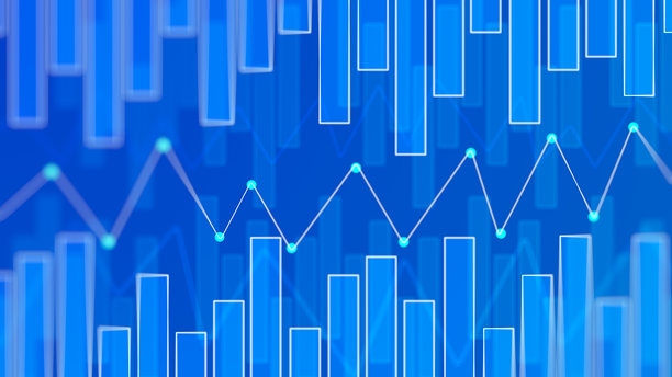 股票市场抽象背景的图表和图形。金融和商业投资概念。4K库存照片图片下载