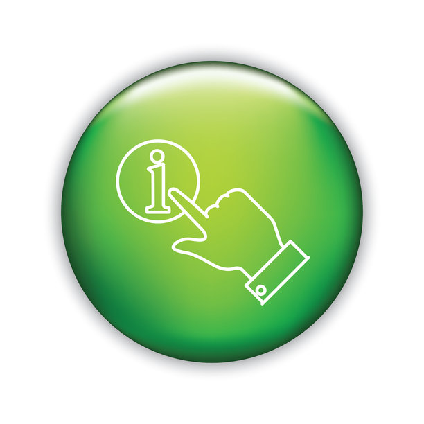 细线图标在闪亮的按钮-客户服务图片下载