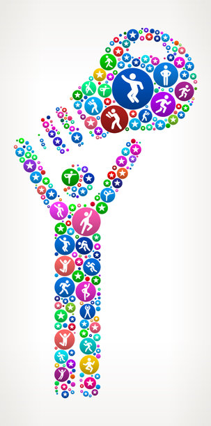 Man & Lightbulb人在运动健身图标模式图片下载