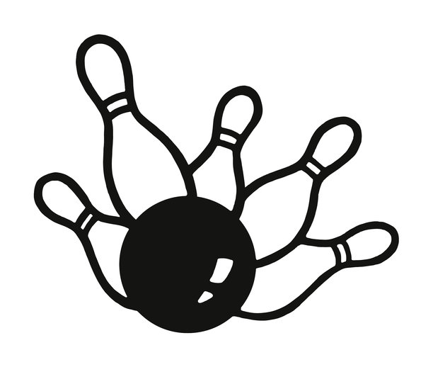 保龄球和木瓶图片下载