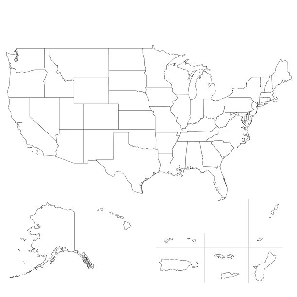 美国地图图片下载