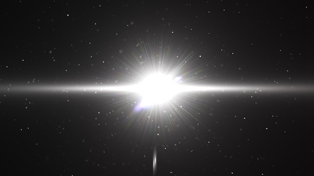 黑色背景中的光学光晕过渡叠加。快速明亮光线的动画。光晕电影过渡集。4K照片图片下载