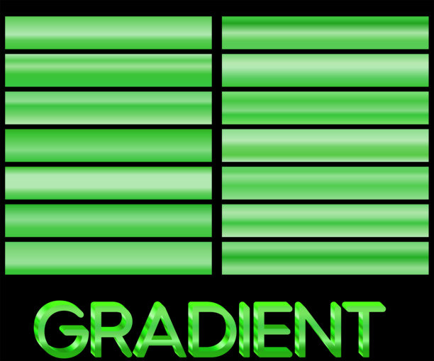 翡翠色闪亮渐变，金属箔纹理。色彩样本集。高质量矢量渐变集合。闪亮的金属背景。图片下载