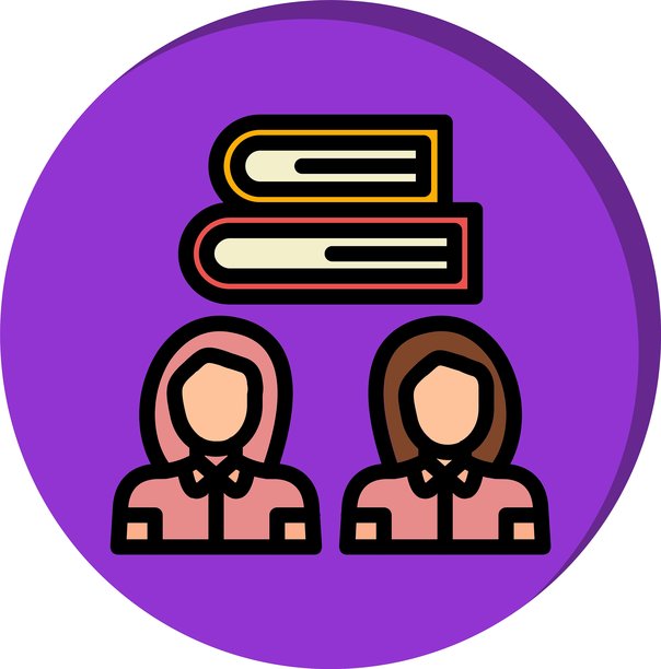 小组学习 线条 填充 圆形 阴影图片下载