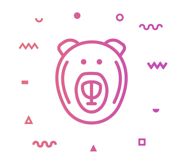 熊市线风格图标设计图片下载