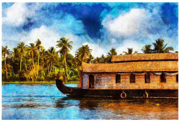 喀拉拉邦的游艇-数码照片处理图片下载