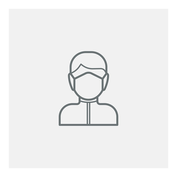 戴口罩的男人图标图片下载